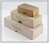Helin Flatfish Lot Of Four With Three Boxes