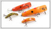Helin Flatfish Lot Of Four With Three Boxes