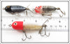 Heddon Tiny Torpedo & Baby Torpedo Lot Of Three