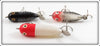 Heddon Tiny Torpedo & Baby Torpedo Lot Of Three