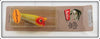 Vintage Heddon Yellow Shore Tiny Chugger Spook Lure On Card