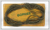 Vintage Brainerd Bait Co Gopher Line On Card
