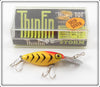 Storm Yellow Herringbone Thin Fin Hot N Tot Lure In Box
