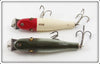 Creek Chub Silver Shiner & Red Head White Baby Pikie Pair