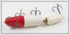 Heddon Red Head White Wood Jointed Vamp