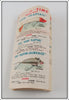 Heddon Red & White Shore Minnow River Runt Empty Box