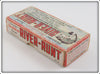 Heddon Red & White Shore Minnow River Runt Empty Box