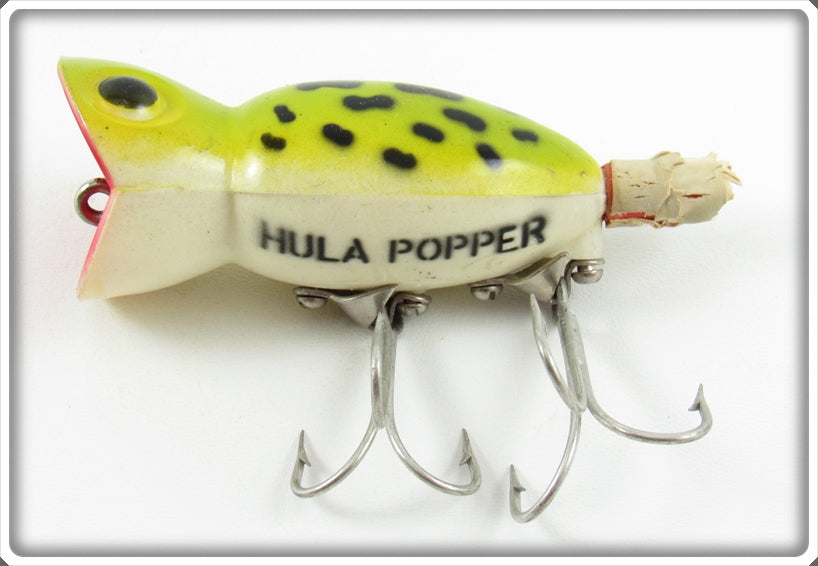 Vintage Fred Arbogast Frog Spot Hula Popper Lure For Sale