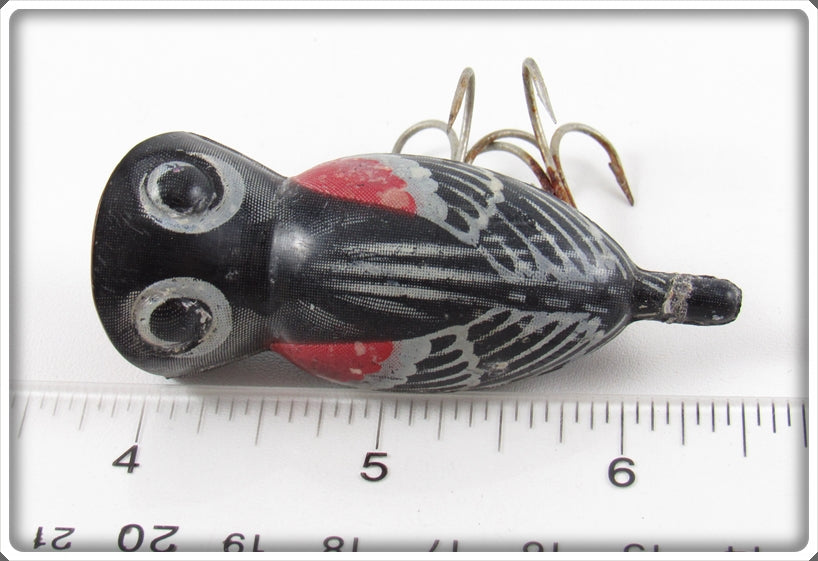 Arbogast Seein's Believin' Redwing Blackbird Hula Popper Lure For Sale Arbogast Seein's Believin' Redwing Blackbird Hula Popper Lure For Sale