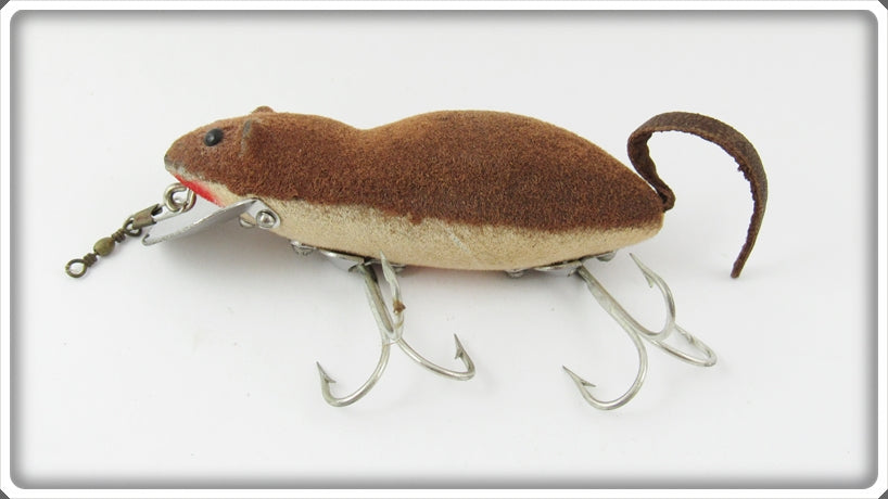 Vintage Heddon Brown Meadow Mouse Lure For Sale
