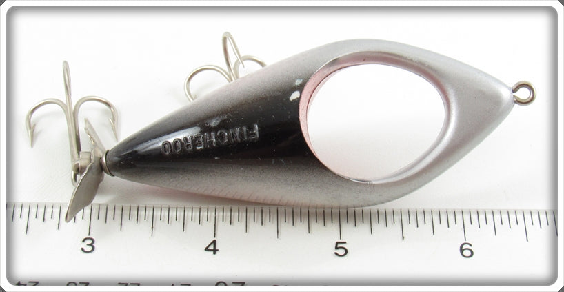 fincheroo fishing lure Vintage Robfin Industries Silver Scale Fincheroo Lure In Box For Sale