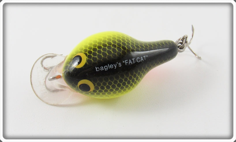 bagley fat cat fishing lure Vintage Bagley Black On Chartreuse Fat Cat Lure For Sale