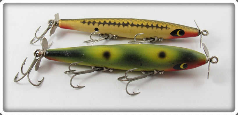 Vintage Smithwick Frog & Bass Devil's Horse Lure Pair For Sale