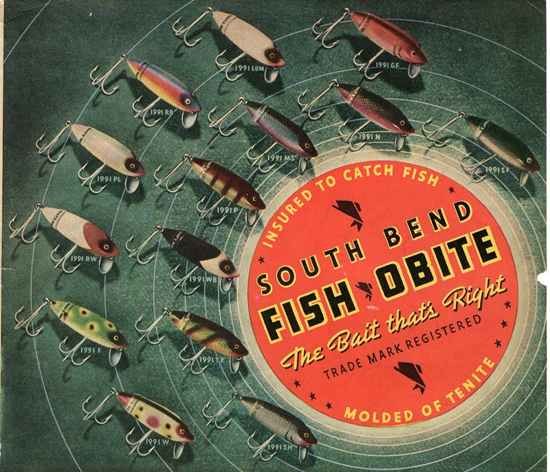 fish obite lure Vintage 1936 South Bend Fish Obite Lure Ad For Sale