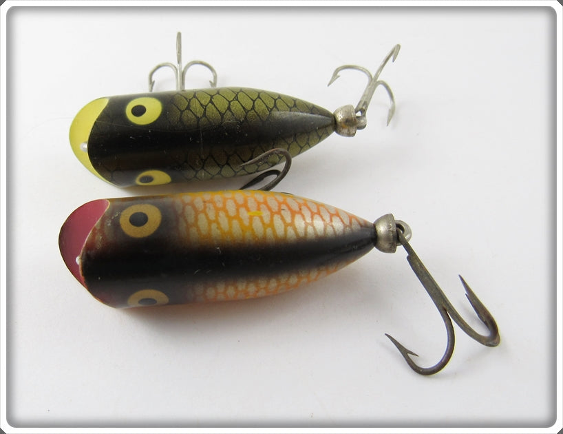 Heddon Tiny Lucky 13 Pair: Golden Shiner & Baby Bass For Sale