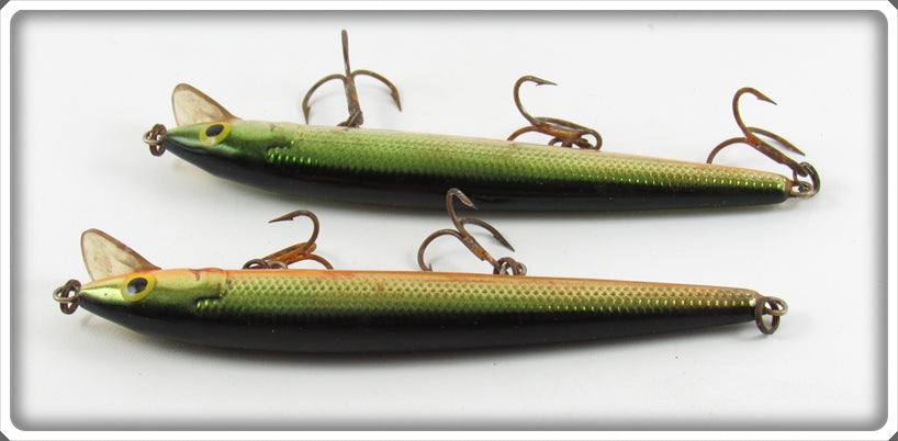 Rapala Finland Gold/Green Minnow Lure Pair For Sale | Lure Lagoon