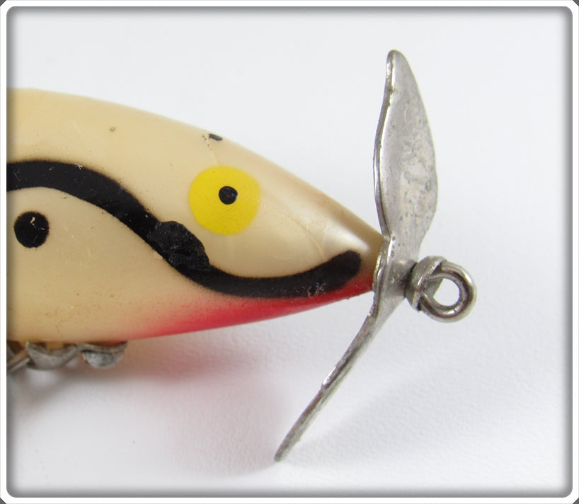 antique fishing lure skipjack Tackle Industries White Black Snakeline Skip Jack Lure For Sale