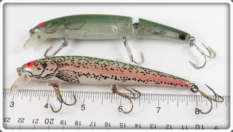 Bomber Rainbow Trout & Green Long A Lure Pair For Sale | Lure Lagoon