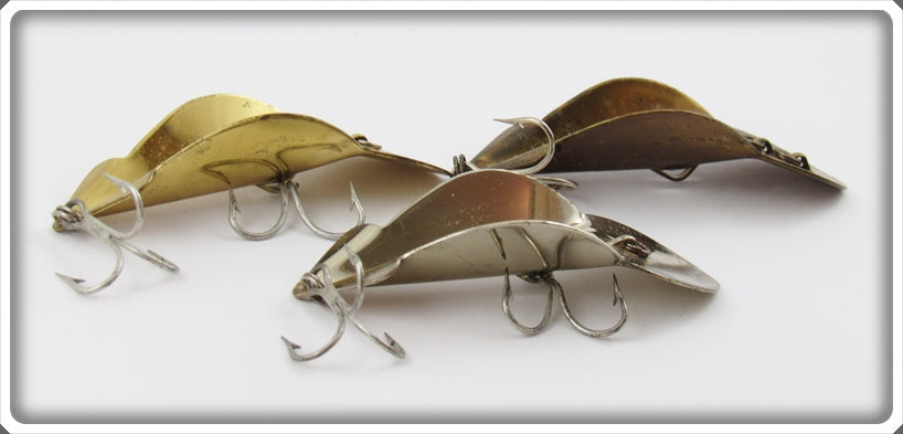 buck perry fishing lures Vintage Buck Perry Chrome Spoonplug Lot Of Three Lures For Sale