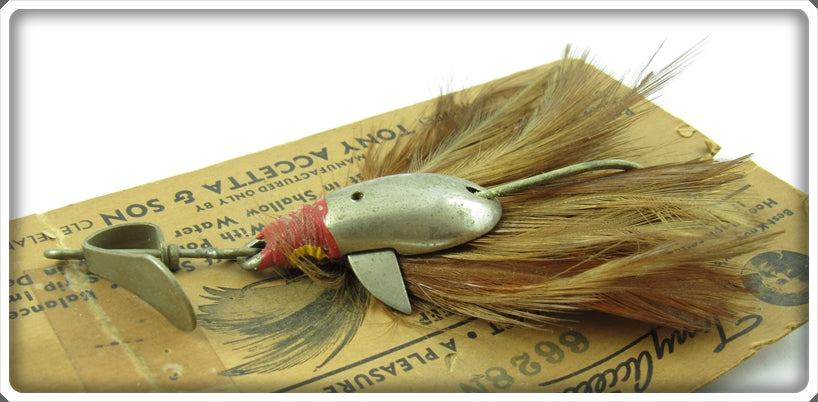 Vintage Tony Accetta River Devil Lure On Card For Sale | Lure Lagoon