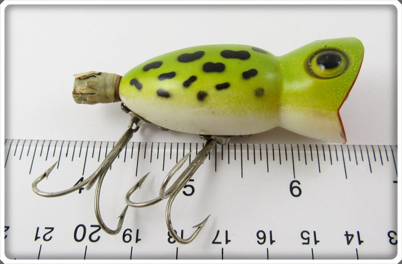 antique hula popper fishing lure Vintage Fred Arbogast Frog Spot Hula Popper Lure For Sale