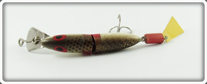 bud stewart fishing lures Vintage Bud Stewart Brown Scale Jointed Minnow Lure For Sale