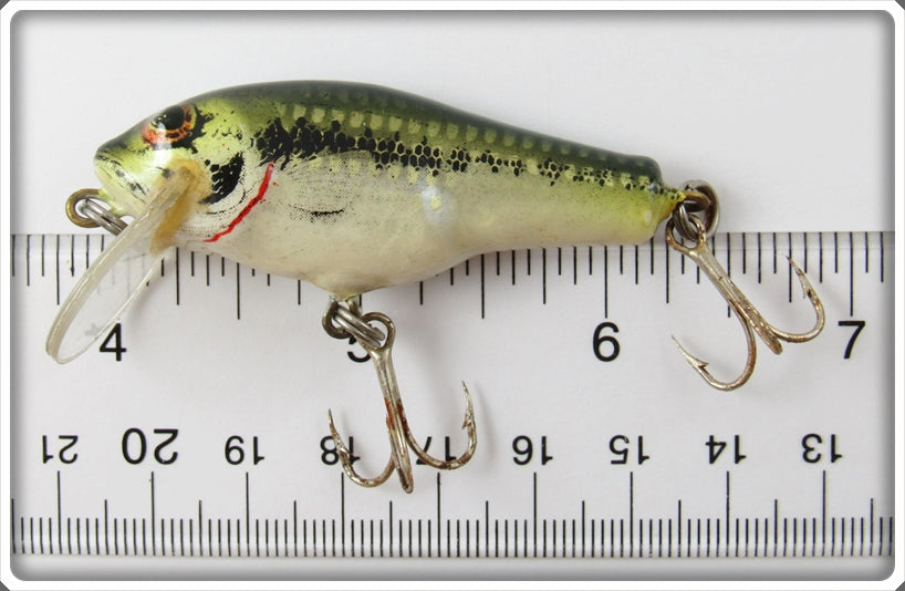 Vintage Bagley Little Bass On White Small Fry Shallow Runner For Sale