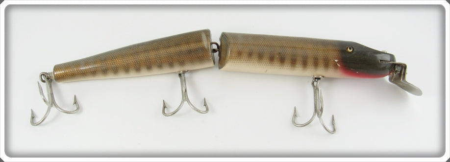 Vintage Creek Chub Pikie Scale Giant Jointed Pikie Lure For Sale