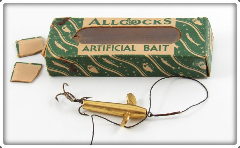 Vintage Allcocks Artificial Bait In Box For Sale