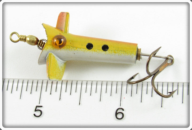 Vintage DAM Yellow & White Turbler Lure In Box For Sale