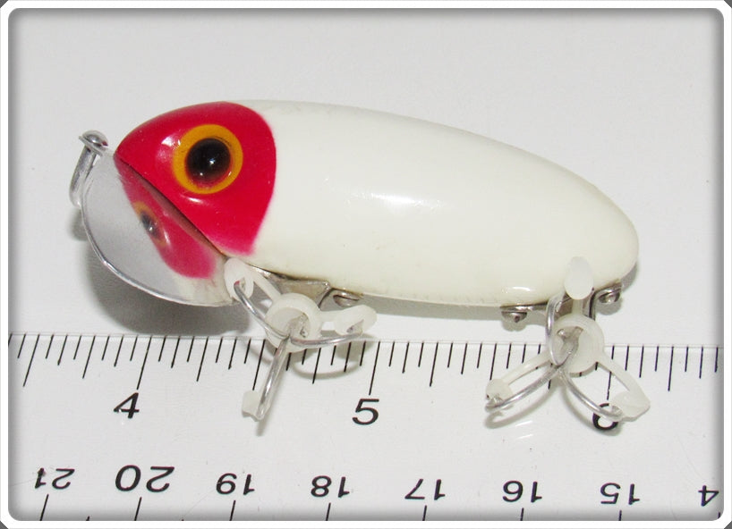 Vintage Fred Arbogast Red & White Jitterbug Lure In Box For Sale