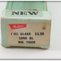 Heddon Blue Flitter Big Tiger Empty Box