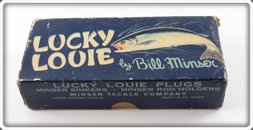 Vintage Lucky Louie Chinook Squid Salmon Plug Empty Box 