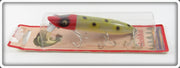 Vintage Heddon Red Head Frog Scale Vamp Spook Lure On Card