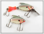 Vintage Heddon Shad Firetail Sonic & Sonic Lure Pair