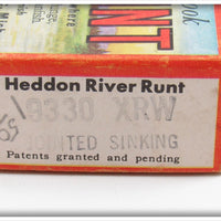 Heddon Red & White Shore Jointed Sinking River Runt Empty Box