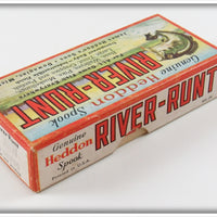 Heddon Red & White Shore Jointed Sinking River Runt Empty Box