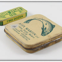 Alex Martin Ltd & Houston Fishing Tackle Co Split Shot Tin Pair