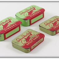 Shurkatch Split Shot Tin Lot Of Four