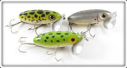 Vintage Fred Arbogast Shad & Frog Jitterbug Lot Of Lures