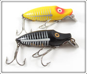 Heddon Yellow Shore & Black Shore River Runt Lure Pair