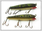 Vintage Creek Chub Frog Spot Darter Pair