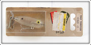 Vintage Heddon Clear Tiny Torpedo Lure On Card