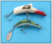 Vintage Kautzky Red & White Top Ike and Frog Spot Ike Lure