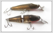 Vintage Creek Chub Pikie Scale Spinning Pikie Lure Pair