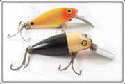 Vintage Wood Mfg Co Deep R Doodle & Spot Tail Lure Pair