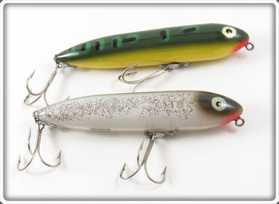 Heddon Bullfrog & Silver Flitter Zara Spook Lure Pair 