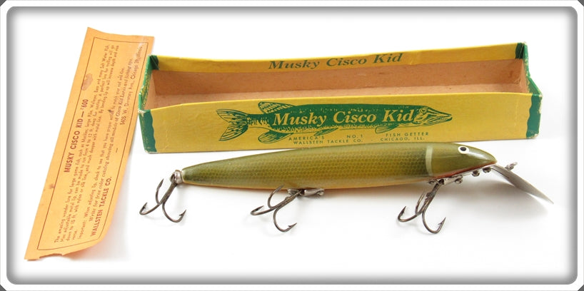 Wallsten Tackle Co Pike Musky Cisco Kid In Yellow Box Bottom