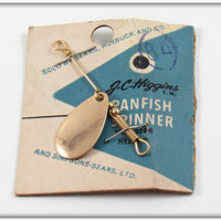 Vintage J.C. Higgins Panfish Spinner On Card