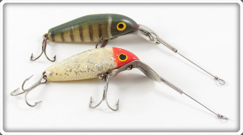 Wallsten Tackle Co Perch & Red Head Flitter Midget Cisco Kid Lure Pair